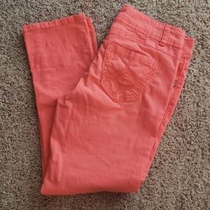 Democracy coral cropped pants